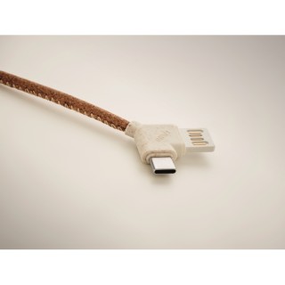 Cable de carga 3 en 1 corcho personalizado